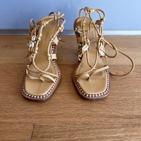 Ulla Johnson Shoes - Ulla Johnson Cora Seashell Strappy Sandals Size 37
